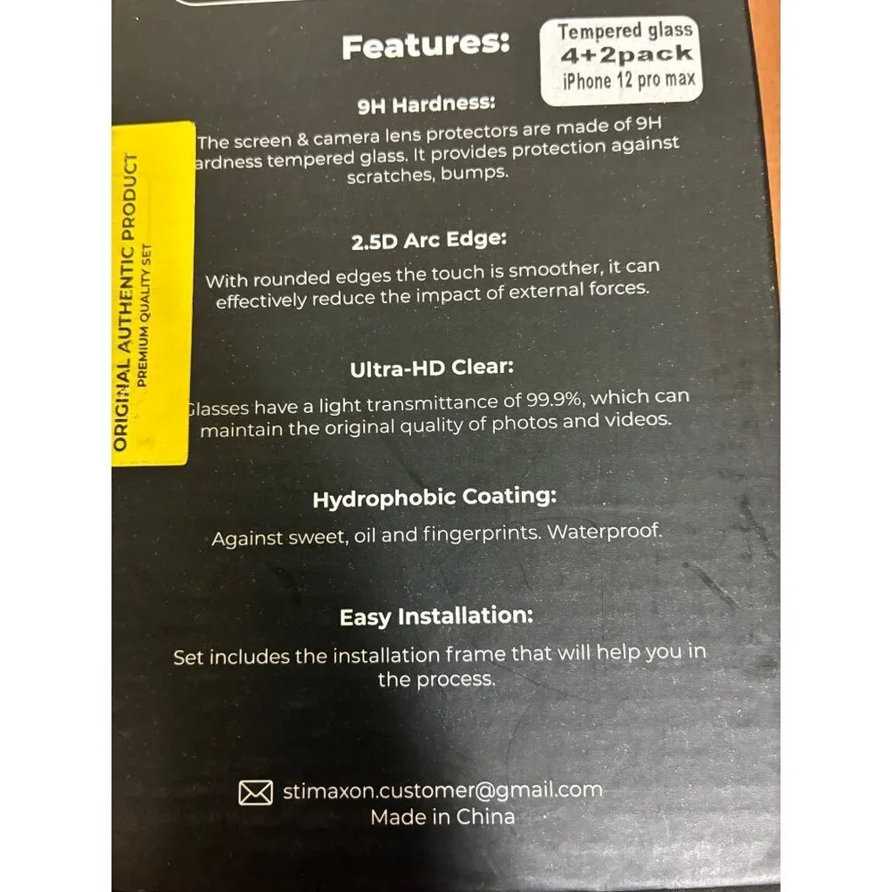 Cell Phone Screen Protector for iPhone 12 Pro Max2020 6.7